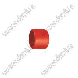 VCP06008R заглушка торца провода; d=6,0мм; L=8,0мм; t=1,0мм; красный
