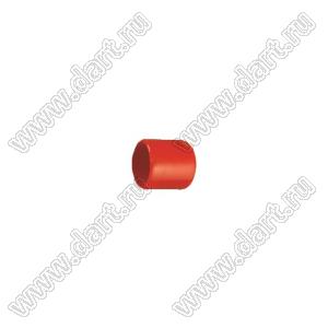 VCP03206R заглушка торца провода; d=3,2мм; L=6,0мм; t=0,8мм; красный