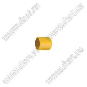 VCP03206Y заглушка торца провода; d=3,2мм; L=6,0мм; t=0,8мм; желтый