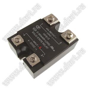 SSR-40 DA (HFS15/D-380A40P-L, JGX-1505FB) реле твердотельное; Uн=24...400В (перем.); I=40А; Uупр.=3...32В (пост.)