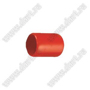 VCP06313R заглушка торца провода; d=6,3мм; L=13,0мм; t=1,0мм; красный