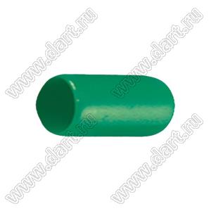 VCP07020G заглушка торца провода; d=7,0мм; L=20,0мм; t=1,0мм; зеленый