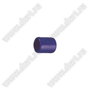 VCP04008B заглушка торца провода; d=4,0мм; L=8,0мм; t=0,8мм; синий