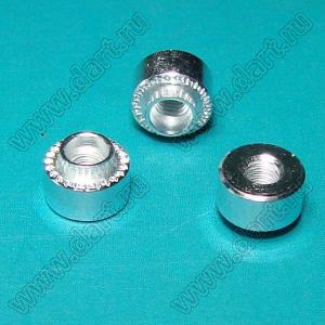 BONR-М2,5D6H3,2Z (BON2542-1) втулка резьбовая развальцовочная (бонка) М2,5; H=3,2мм; сталь оцинкованная