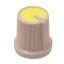 B259-15-15-6-B-GrY (ZKRN D=15-1) Grey Yellow ручка  пластиковая серая/желтая