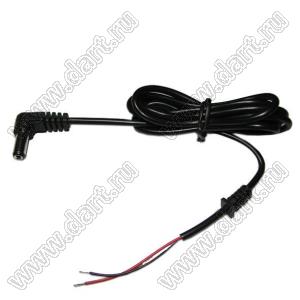 DC CABLE L=1000mm with angle plug 5,5x2,5x12,5 кабель питания с угловым DC штекером