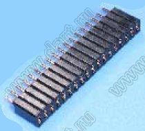 2206SA-29G-46 (PBS1.27-29, DS1065-01-1x29) гнездо однорядное прямое; P=1,27мм; H=4,6мм; 29-конт.