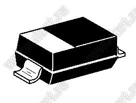 1N4148W (SOD-123) диод SMD ключевой; Io=150мА; Vr (max)=75В (макс.); VF=1,25В; IR=1мкА