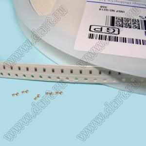 CERCAP 120pF/50V X7R 10% 0402 (0402B121K500CT, CL05B121KB5NNNC) конденсатор керамический; SMD 0402; 120пФ; ±10%; 50В; X7R