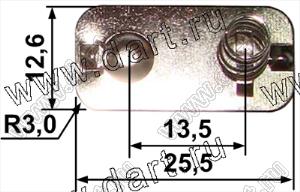 BL363-12(AA) (100#) терминал сдвоеный для элемента AA