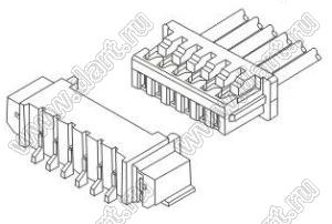 A1251-SMT-08AW (PicoBlade™ MOLEX 53261-0800) вилка однорядная угловая SMD; шаг 1,25мм; 8-конт.