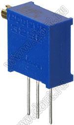 3296X-1-101 (100R) резистор подстроечный многооборотный; R=100(Ом)