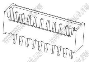 A1251-12A (PicoBlade™ MOLEX 53047-1210) вилка однорядная прямая на плату; шаг 1,25мм; 12-конт.