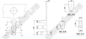 A1251-05Y (1.25-5Y, PicoBlade™ MOLEX 51021-0500) корпус розетки однорядной на кабель; шаг 1,25мм; 5-конт.