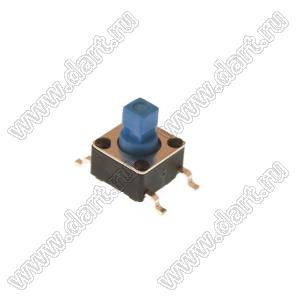 TD-0342X кнопка тактовая SMD; 6x6x3,9мм; шток2,4х2,4мм