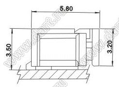 A1251-SMT-14AW (PicoBlade™ MOLEX 53261-1400) вилка однорядная угловая SMD; шаг 1,25мм; 14-конт.