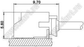 S12B-PH-SM4-TB вилка для поверхностного (SMD) монтажа угловая; 12-конт.; нейлон-66/луженый медный сплав; цвет натуральный