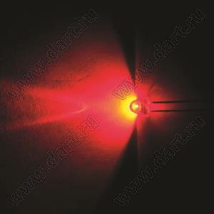 BL-UE509/1F3-19 (BIN-2) светодиод круглый 5,0x5,5 мм; красный; 620...625нм; корпус прозрачный; 2,3...2,5V; 2000...4000мКд; 50°