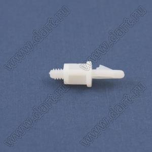 SCB-8.5S фиксатор платы с защелкой в плату; A=8,5мм; резьба=6-32 UNC; нейлон-66 (UL); натуральный