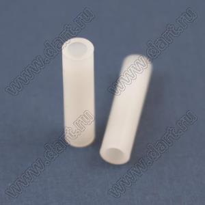 3-21 стойка трубчатая гладкая; d=3,2мм; A=21,0мм; нейлон-66 (UL); D=5,0мм