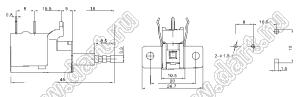 KDC-A10-3424 выключатель питания кнопочный 8A/128A 250V