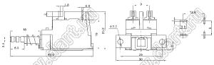 KDC-A04-2-W1212 выключатель питания кнопочный 8A/128A 250V