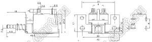 KDC-A04-2-W1312A выключатель питания кнопочный 8A/128A 250V