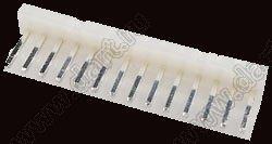 2219S-14 (PWL-14, A3961-14A, Molex 0009652148) вилка на плату прямая с фиксатором; шаг 3,96мм; 14-конт.; пластик