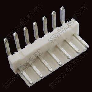 2114R-07 (PWL2-7R, A3962-07AW, MV-396™ Molex 0359780720) вилка угловая на плату, шаг 3,96 мм, 7 контактов; шаг 3,96мм; пластик; 7-конт.