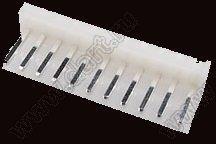 2219S-11 (PWL-11, A3961-11A, Molex 0009652118) вилка на плату прямая с фиксатором; шаг 3,96мм; 11-конт.; пластик