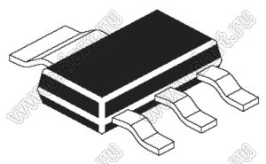 LD1117DT18TR (AMS1117-1.8) (SOT-223) микросхема регулятор напряжения линейный; Uвх=15V; Uвых=1,8V; Iвых=0,8…1,3мА (макс.); Tраб. -40...125°C