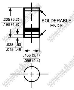 ESM106 диод сверхбыстродействующий; TRR=35нс; SM-1 (DO-213AB); VRRM=400В; IFM=1А; TRR=35нс