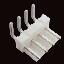 2114R-04 (PWL2-4R, A3962-04AW, MV-396™ Molex 0359780420) вилка угловая на плату; шаг 3,96мм; 4-конт.; пластик