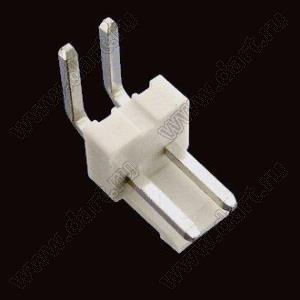 2114R-02 (PWL2-2R, A3962-02AW, MV-396™ Molex 0359780220) вилка угловая на плату; шаг 3,96мм; 2-конт.; пластик