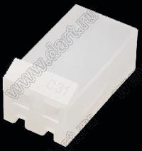 2220H-02 (PHU-2, A3961-02Y, Molex 0009503-0200, DS1072-02FCT) корпус розетки на кабель; шаг 3,96мм; 2-конт.; нейлон-66
