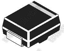 SMAJ85 (SMA/DO-214AC) диод защитный SMD однополярный; Vrwm=85,00В; Ipp=2,6А
