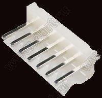 2219S-07 (PWL-7, A3961-07A, Molex 0009652078) вилка на плату прямая с фиксатором; шаг 3,96мм; 7-конт.; пластик
