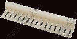 2219S-16 (PWL-16, A3961-16A, Molex 0009652168) вилка на плату прямая с фиксатором; шаг 3,96мм; 16-конт.; пластик