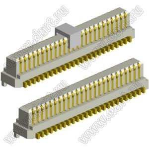 2010-80G-405 вилка межплатная SMD, шаг 0,8мм, h=4,05мм; 80конт.