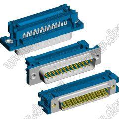 DS1036-xxX (5506-xxX, DI-xxXX) серия: вилки и розетки D-SUB на шлейф IDC