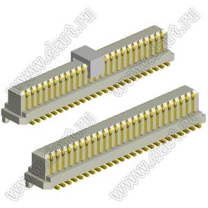 2010-40G-355 вилка межплатная SMD, шаг 0,8мм, h=3,55мм; 40конт.