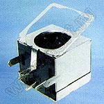 MDC-3-03A гнездо экранированное мини-DIN угловое на плату, 3 контакта