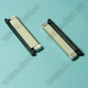 1226-34-03 розетка SMD для плоского шлейфа (FPC); шаг 0,5мм; 34-конт.; контакты сверху