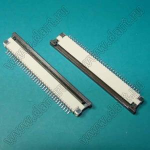 1223-32-02 (AF2K32B*S0T10_Q0Q1) розетка SMD для плоского шлейфа (FPC); шаг 1,0мм; 32-конт.; контакты снизу