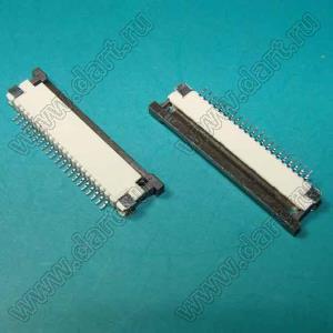 1223-21-03 (AF2K21A*S0T10_Q0Q1) розетка SMD для плоского шлейфа (FPC); шаг 1,0мм; 21-конт.; контакты сверху