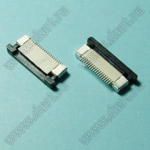 1226-18-03 розетка SMD для плоского шлейфа (FPC); шаг 0,5мм; 18-конт.; контакты сверху
