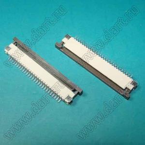 1223-27-02 (AF2K27B*S0T10_Q0Q1) розетка SMD для плоского шлейфа (FPC); шаг 1,0мм; 27-конт.; контакты снизу