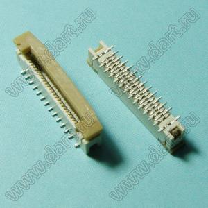 1226-24-01B розетка SMD для плоского шлейфа (FPC); P=0,5мм; вертикальный вход; 24-конт.