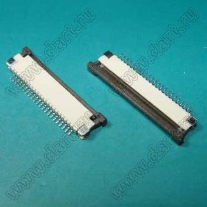 1223-22-03 (AF2K22A*S0T10_Q0Q1) розетка SMD для плоского шлейфа (FPC); шаг 1,0мм; 22-конт.; контакты сверху