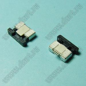 1226-04-03 розетка SMD для плоского шлейфа (FPC); шаг 0,5мм; 4-конт.; контакты сверху